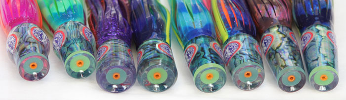 Deadly marlin lure Pakula Cockroach Paua JET Clear crystal